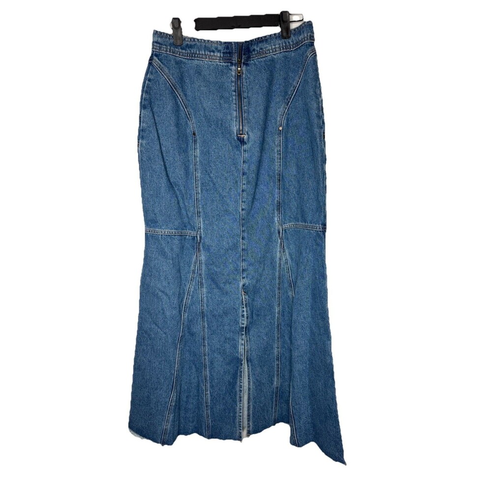 NATURAL LIFE Indigo Panel Maxi Skirt - Picture 4 of 5